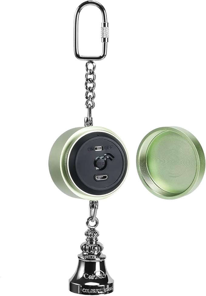 Colorday Bird Toys Parrot Talking Coach &amp; Interactive Voice Bell for Parakeet, African Grey, Amazon Parrots, Quaker, Cockatiel, Conure (Green)