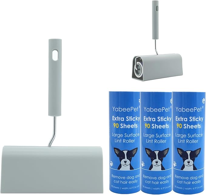 Extra Sticky Large Surface Lint Roller, 6.3&