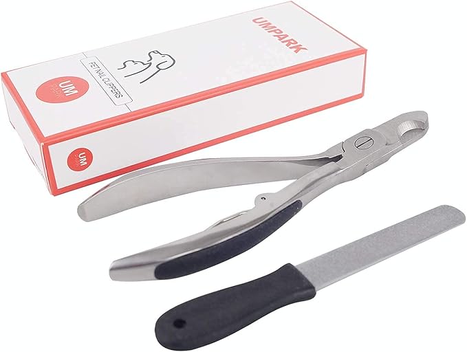 Dog Nail Clipper | Pet Cat Claw Trimmer -Sharp Angled Stainless Steel Blade for Quick Safety -Sturdy Non-Slip Handle -Nail File &amp; Set Box -Professional Tools for Large &amp; Small Pet
