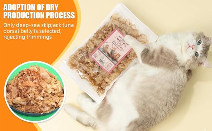 Purrfectpaws Premium Dried Bonito Flakes: Delicious Treats for Dogs &amp; Cats - All-Natural and High in Protein - 4oz Bag