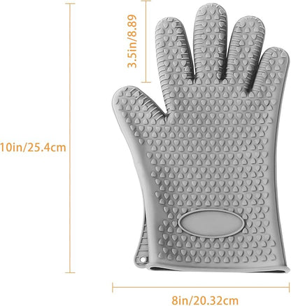 Pet Hair Remover Gloves - Sticker Gloves Clean Pet Hair on Furniture with Ease, Suitable for Soft and Irregular Surfaces. Such as Sofas, Pillows, Mattresses, Cat Trees. (Silicone, Grey(2 PCS)