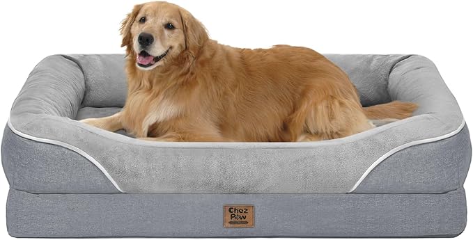 Orthopedic Removable Large Dog Bed -XL Large Dog Bed with Washable Cover and Removable Bolsters Non-Slip Bottom &amp; Waterproof Pet Bed Sofa