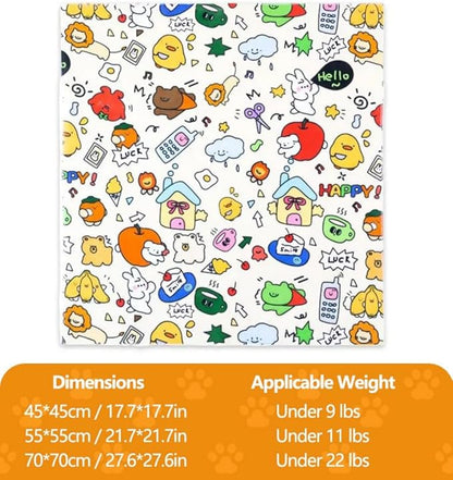Magic Cat Wrap for Cutting Nails &amp; Grooming, Self Adherent Fabric Wrap for Cats, Multi Functional Pet Grooming Towel Blanket, Wrap Snug and Groom for Cats, 21.7in, Under 11 Ibs