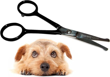 Tiny Trim 4.5" Ball-Tipped Scissor for Dog, Cat and all Pet Grooming - Ear, Nose, Face &amp; Paw - Scaredy Cut&