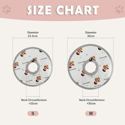 LOS ANDES Cat Recovery Collar, Adjustable Cat Protective Collar Alternative After Surgery, Protect Cat Neck Cones to Stop Licking Wound, Lightweight Elizabethan Collar for Kitten,Puppy