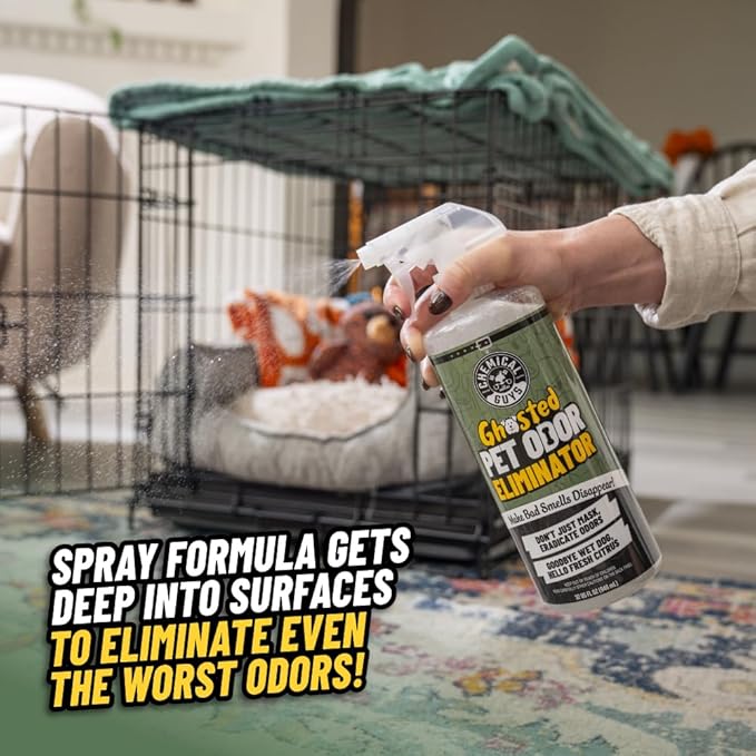 Ghosted Pet Odor Eliminator, Refresh Your Home, Car, Office, &amp; More, from Chemical Guys (32 Fl Oz) - Fresh Citrus Scent - PCS10232