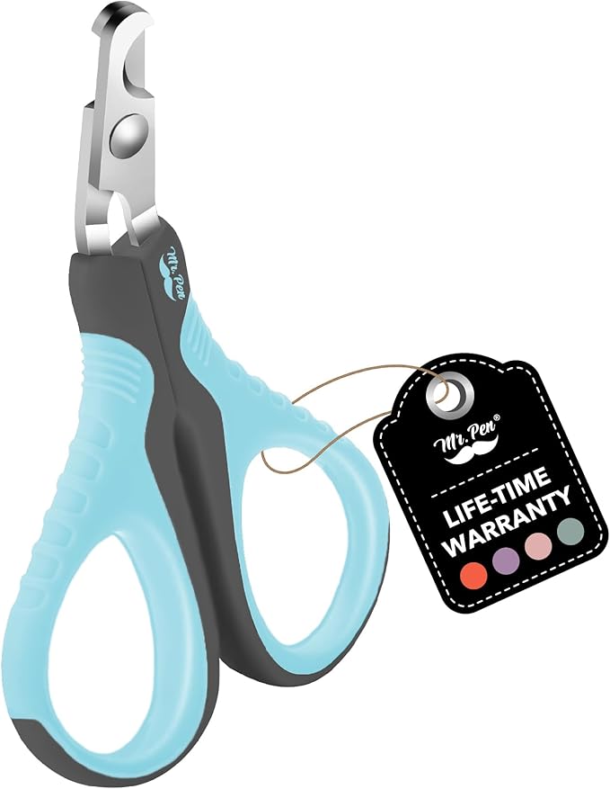 Mr. Pen Cat Nail Trimmer - Sky Blue &amp; Dark Gray, Suitable for Cats &amp; Kittens, Small Dogs