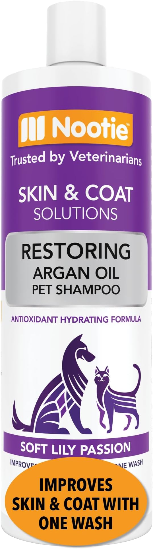 Nootie - Pet Shampoo for Sensitive Skin - Revitalizes Dry Skin &amp; Coat - Natural Ingredients - Gentle Dog Shampoo - Cleans &amp; Conditions