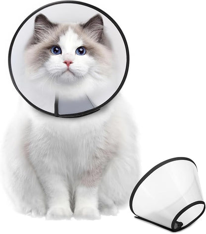 Supet Dog Cone Collar Adjustable After Surgery, Comfortable Pet Recovery Collar &amp; Cone for Large Medium Small Dogs, Elizabethan Dog Neck Collar Plastic Practical