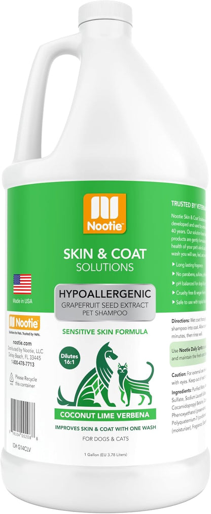 Nootie - Pet Shampoo for Sensitive Skin - Revitalizes Dry Skin &amp; Coat - Natural Ingredients - Gentle Dog Shampoo - Cleans &amp; Conditions
