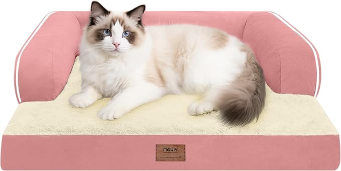 Small Dog Bed and Cat Sofa Waterproof Orthopedic Dog Beds for Small Dogs Cat Bed Comfy Pet Couch Sofa Beds with Washable Removable Cover &amp; Non-Slip Bottom