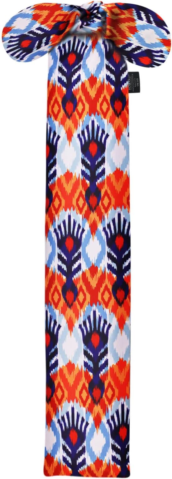 Harrison Howard Stretchy Tail Bag Breathable Horse Tail Guard Slip on Design Protect Horse Tail 2 Strand Closure Straps Keep Tail Clean &amp; Protected 22" L Length Makes Grooming Easy-Tribal Abstract