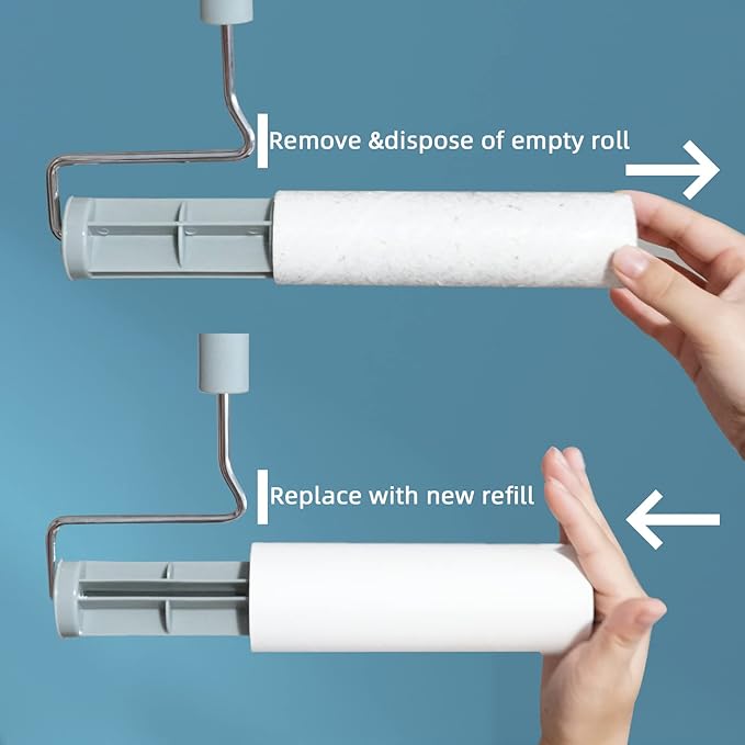 Extra Sticky Large Surface Lint Roller, 6.3&