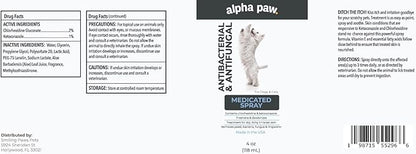 Smiling Paws Pets Advanced Chlorhexidine &amp; Ketoconazole Spray for Cats &amp; Dogs Spray 8oz