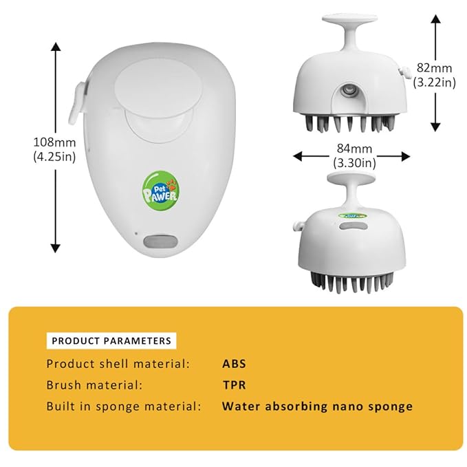 Cat Steam Brush for Shedding, 4 in 1 Rechargeable Steam Brush for Cats and Dogs, Anti-Static, Massage, Cleaning, Shedding &amp; Combing All In One!