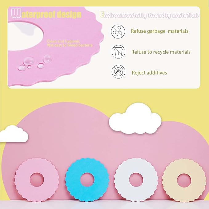 4Pcs Soft Cat Cone, Collar for Cats to Stop Licking, Lightweight, Disposable &amp; Hygienic with Weekly Throwing Design, Multiple Wearing Methods (S/M/L)