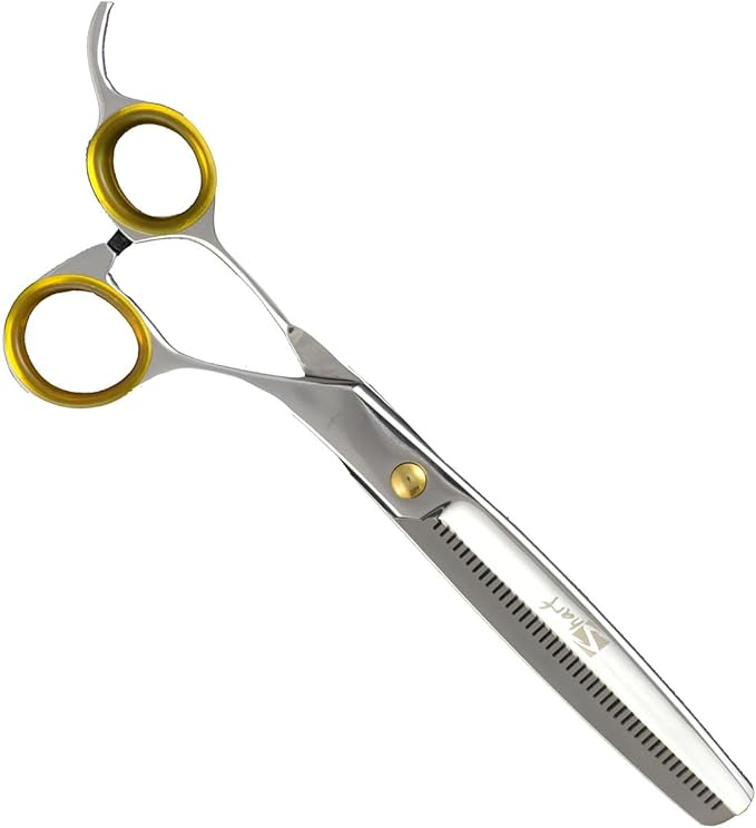 Sharf Gold Touch Pet Grooming Shear Kit 7.5 Inch Straight &amp; 6.5" 42-Tooth Thinning Scissors