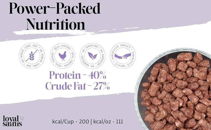 Freeze Dried Raw Dog Food - Premium Chicken Flavor with High Protein &amp; Grain Free Dog Food for Small or Large Breeds and Picky Eaters - Versatile as Meal Topper, Pet Snack &amp; Treats, 5 Oz