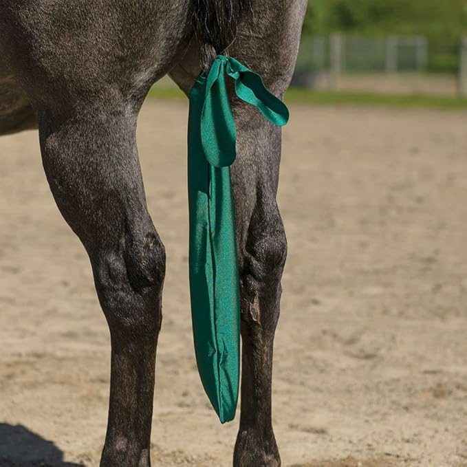 UltraFlex Lycra Tail Bag for Horses | Package of 3 | 24" Long | UV Protection | Smooth Stretch Fit | Keeps Tails Clean &amp; Braided