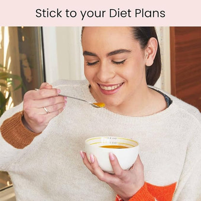 Uba Portion Control Bowl (Porcelain) for Measuring, Bariatric Diet, Diabetes &amp; Healthy Eating (2 Pack)