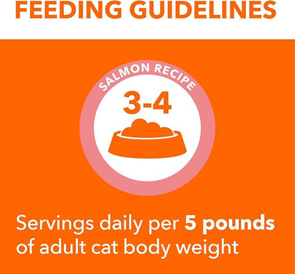 IAMS Perfect Portions Healthy Adult Grain Free Wet Cat Food Pate, Salmon Recipe, 2.6 oz. Easy Peel Twin-Pack Trays (24 Count, 48 Servings)