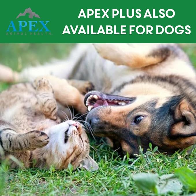 Apex Plus Cat Flea and Tick Treatment | 6-Month Supply, Over 1.5 lbs | Flea Treatment for Cats &amp; Kittens | 24-Hour Activation, Waterproof, 30-Day Protection