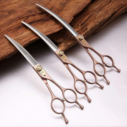 Fenice Peak Professional Curved Dog Grooming Scissors 7.5&