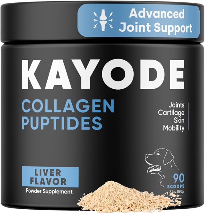 Collagen Puptides - Collagen for Dogs | Premium Dog Joint Supplement | 2X The Amount As Liquid Droppers | Great for Senior &amp; Adult Dogs. Includes Omega 3.