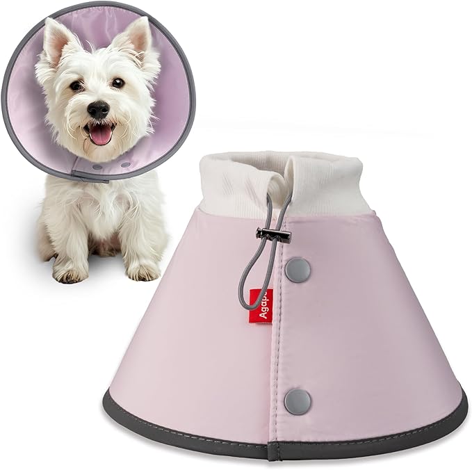 Agape Soft Dog Cone for Small Dogs &amp; Cats, Comfy Dogs Recovery Collar After Surgery, Adjustable E Collar Alternative to Stop Licking, Protective Elizabethan Cones for Pup&amp;Kitty, Comfortable Dog Cones