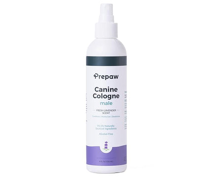 Luxury Male Pet Cologne - Fresh Lavender Scent, 3-in-1 Formula Conditions &amp; Moisturizes, Made with 94% Natural Ingredients, Long Lasting Fragrance, Safe &amp; Easy to Use | 8 fl oz