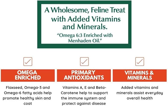 Bench &amp; Field Holistic Natural Healthy Kitty Cat Treats | Crunchy Fish-Shaped Bites | Delicious Seafood Flavored Snack, 3-Ounce (Pack of 2 Bottles)