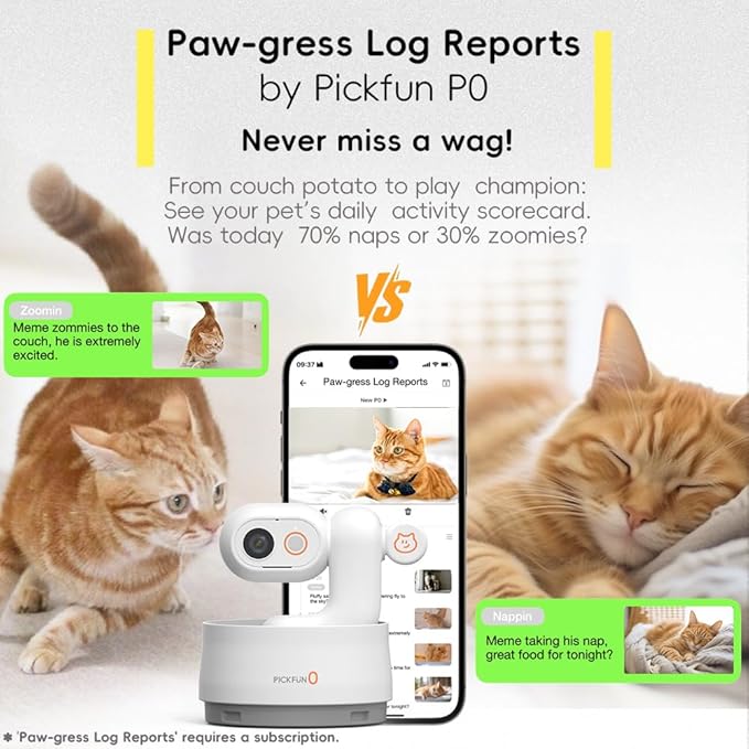 AI Dog Camera, Smart Security Camera Indoor with Phone App [Pet Recognition, Daily Activity Analysis &amp; Motion Tracking] Cat Cam 5MP HD, 360° View, 2-Way Audio, Night Vision, 5G WiFi