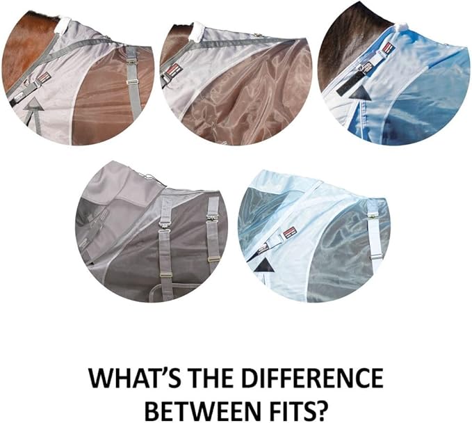 Schneiders Mosquito Mesh II Adjusta-Fit Horse Fly Sheets | Insect &amp; UV Protection for Horses | Durable 350D Mesh | Reflective Safety Stripes