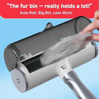 Pet Hair Remover &amp; Pet Grooming Gloves Set - Deshedding Brush for Cats/Dogs, Reusable Lint Roller Brush for Cats,Dogs - Furniture, Car, Couch, Clothes and Bedding