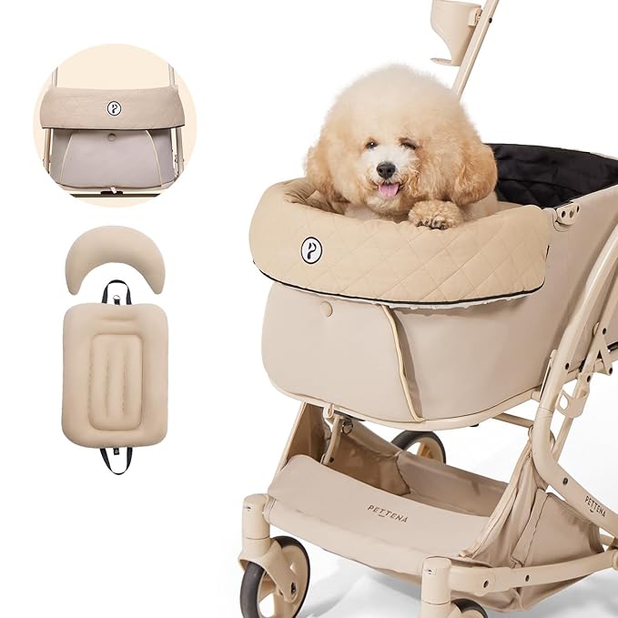 Pet Stroller Cushion for Dogs &amp; Cats, Dog Stroller Mat, Ideal Accessories for Comfortable Rides