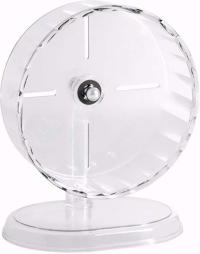 Silent Hamster Wheel – 8.3 Inch Syrian Hamster Running Wheel, Anti-Skid &amp; Height Adjustable, Easy to Clean (8.3inch)