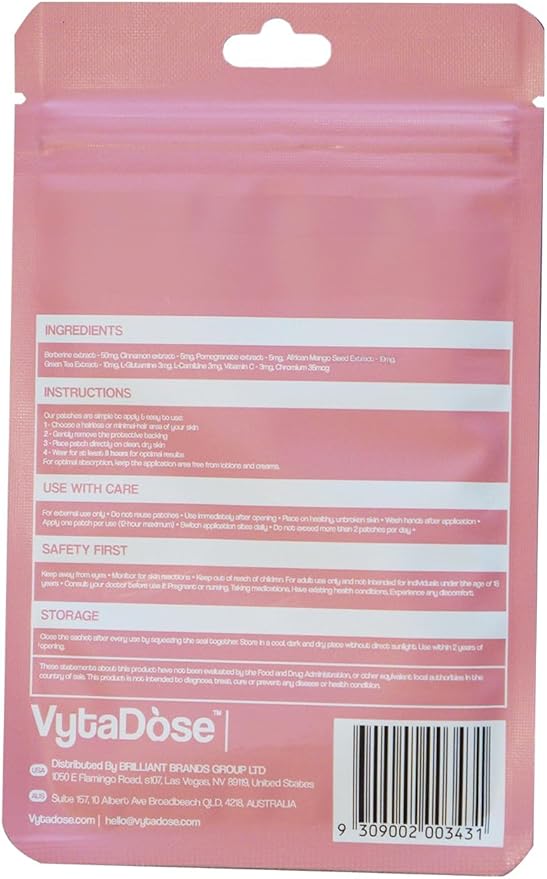 GLP1 Patches | 5X Stronger Formula | 12 Hour Extended Hunger Support | Berberine, Pomegranate, Green Tea, L-Glutamine | New &amp; Improved Kind of GLP-1 Patches | 3 Pack