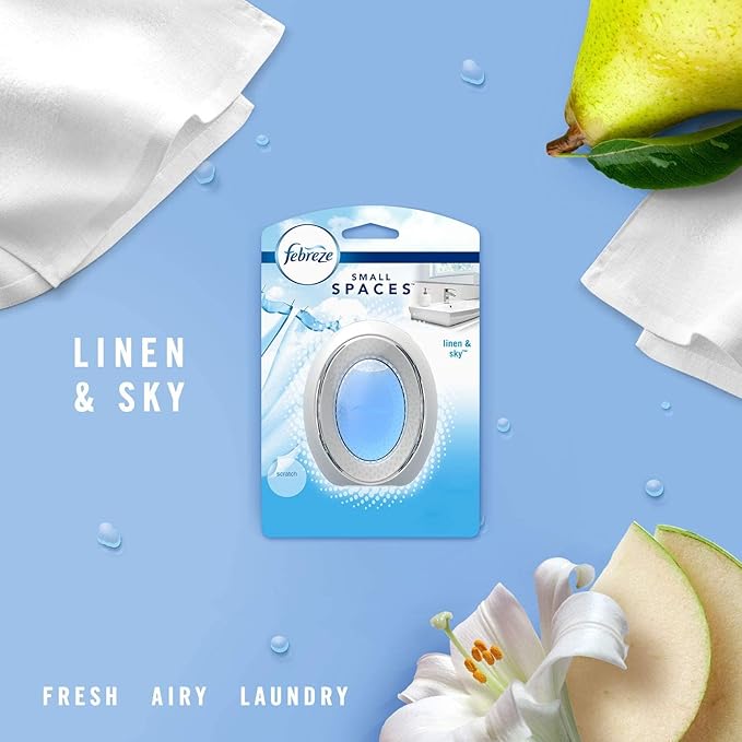 Febreze Small Spaces Air Freshener - Linen &amp; Sky (Pack of 6) 6