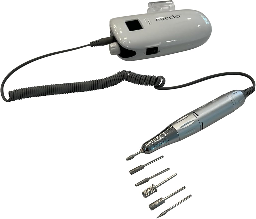 Warren London MaxPro 35K Dog Nail Grinder – 35,000 RPM Pro-Grade E-File w/ 6 Diamond &amp; Sanding Bits, Quiet Low-Vibration Motor, Reversible Rotation, Corded/Cordless USB Fast-Charge