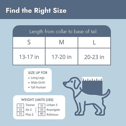 K9 Sport Sack Plus 2 - Small, Light Grey - Ideal for Dogs 13-16” Long - Adjustable, Backpack-Style Carrier with Multi-Functional Storage Pack, Thick Shoulder Straps &amp; Padded Back Panel