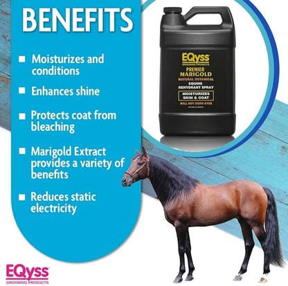 EQyss Premier Marigold Equine Coat Conditioning Spray - Moisturize Horse&