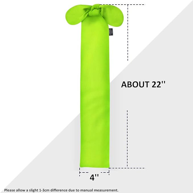 Harrison Howard Stretchy Tail Bag Breathable Horse Tail Guard Slip on Design Protect Horse Tail 2 Strand Closure Straps Keep Tail Clean &amp; Protected 22" L Length Makes Grooming Easy-Fluro Lime