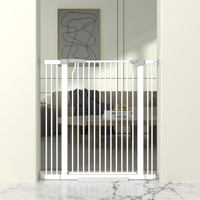 41" Extra Tall Baby Gate for Doorway, 32.6-40.5&
