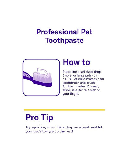 petsmile Professional Pet Toothbrush - Patented 45 Degree Cat &amp; Dog Toothbrush for Small &amp; Large Animals - Pet Accessories for Dental Care - VOHC Approved Teeth Cleaning - Dog Toothpaste Not Included