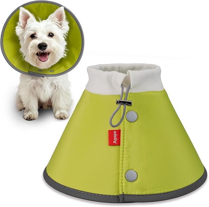 Agape Soft Dog Cone for Small Dogs &amp; Cats, Comfy Dogs Recovery Collar After Surgery, Adjustable E Collar Alternative to Stop Licking, Protective Elizabethan Cones for Pup&amp;Kitty, Comfortable Dog Cones