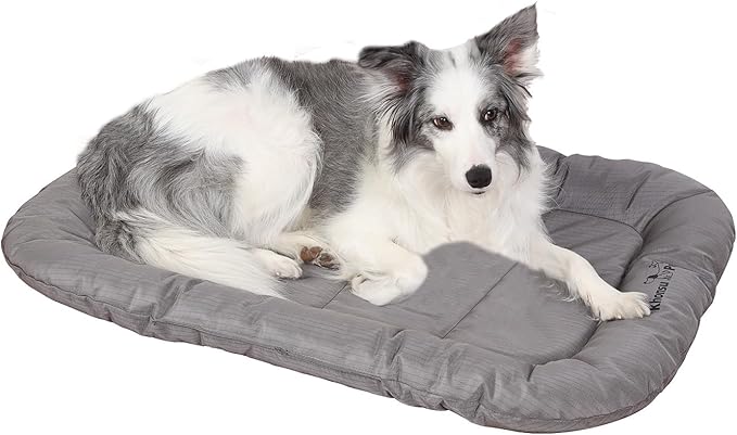 KHONSU PET Durable Dog Bed Tough and Tear Proof Dog Crate Bed, 800lbs Tear Strength PVC-Backed Waterproof Ped Bed Mat Indoor &amp; Outdoor Use for Dogs up to 60 lbs