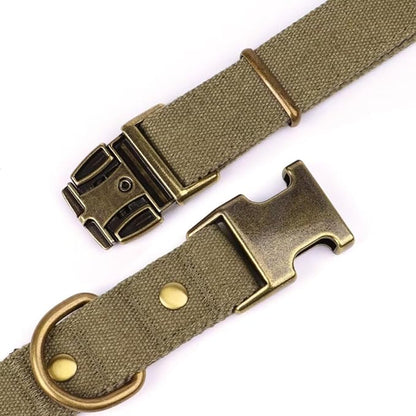 PET ARTIST Dog Collar for Large Dogs, Soft Padded Premium Nylon Dog Collar with Quick Release Metal Buckle, Durable &amp; Adjustable Pet Collars for Boy Gifts, Green, L (Fit 15-22")