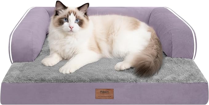 Small Dog Bed and Cat Sofa Waterproof Orthopedic Dog Beds for Small Dogs Cat Bed Comfy Pet Couch Sofa Beds with Washable Removable Cover &amp; Non-Slip Bottom