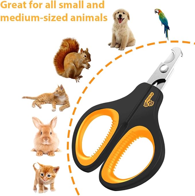 Cat Nail Clipper - Professional Cat Claw trimmer &amp; Cat Claw Clipper - Cat Nail Trimmers Suits All Small Animals such as Dogs, Cats, Puppies, Kittens, Birds, Hedgehogs, ferrets, rabbits, hamsters ..