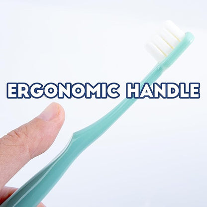 Dog Toothbrush Kit 2 Pack, Ultra Soft Pet Tooth Brush for Medium to Large Dogs &amp; Cats, Animal Teeth Brushing Kit for Easy Dental Cleaning, 2 Pcs, Pink